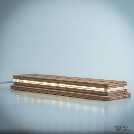 World of Wood Διακοσμητικό Φωτιστικό Αστερισμοί LED Θερμό Λευκό Love 14x22εκ.