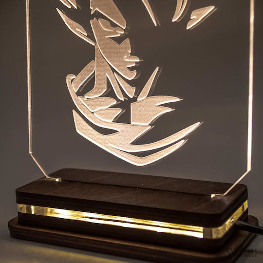 World of Wood Decorative Table Lamp Dragonball - Son Goku LED 19x12cm