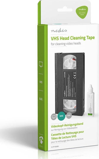 Nedis Vhs Head Cleaning Cassette 20ml Liquid Flake Black