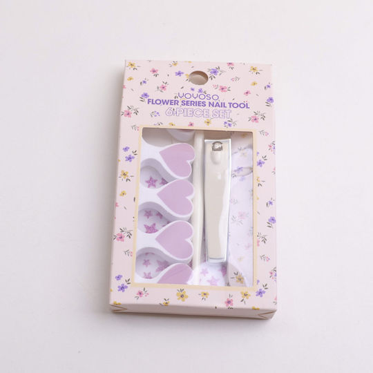 Set Of 6 Pieces Nail Tools Flower Series