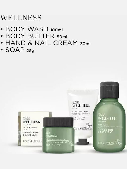 Baylis & Harding Lime & Basil Leaf Baylis & Harding Wellness Body Σετ Περιποίησης Baylis & Harding Lime & Basil Leaf Baylis & Harding Wellness Body Σετ Περιποίησης