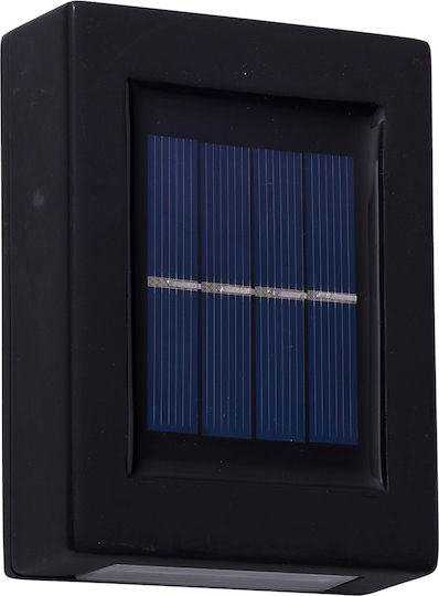 Set 2 Wandmontierte Solarleuchten Warmes Weiß mit Fotowiderstand 9,8x7x3cm