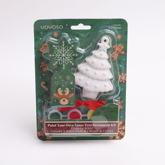 DIY Christmas Series – Christmas Painting Plaster Tree Rope to Hang