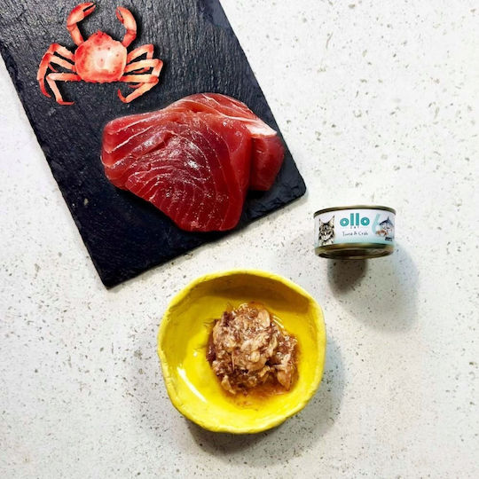 Brit Wet Food for Cats in Cans with Tuna and Crab 70gr