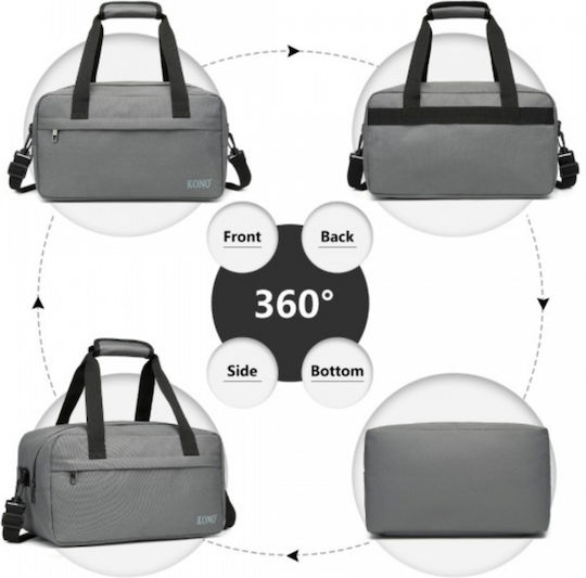 Miss Lulu Sack Reise Grau Stoff