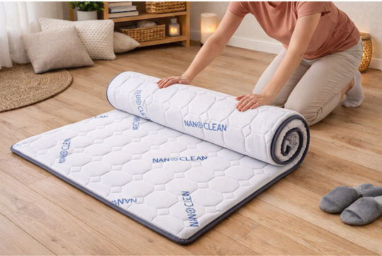Nano Foam Mattress Topper Thin White 120x (100x200x5 cm)