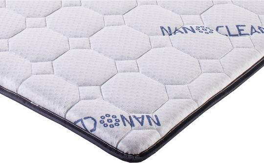 Nano Ανώστρωμα Αφρού Λεπτό Λευκό 120x (140x200x5 Cm)