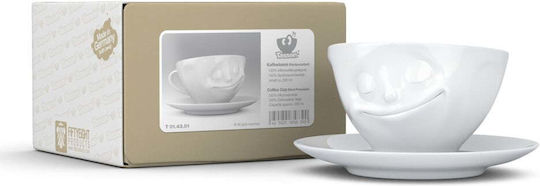 Kaffeetasse aus Porzellan Weiß 200ml
