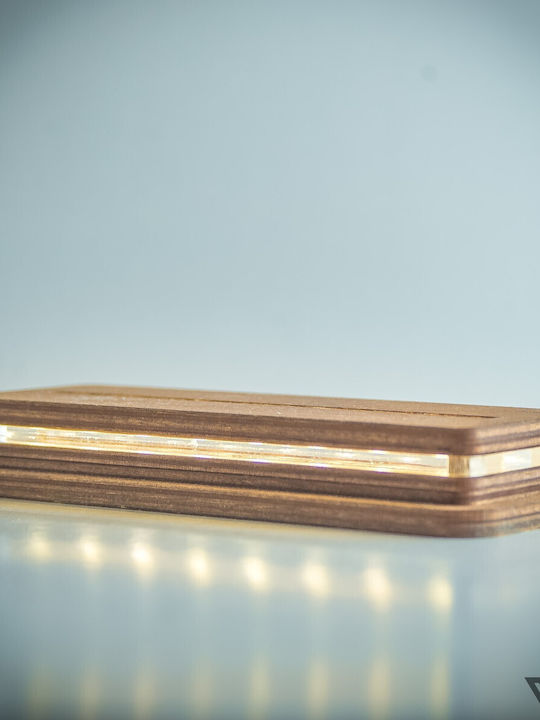 World of Wood Led Children's Decorative Lamp Multicolour 20x14cm
