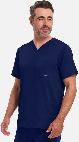 Healing Hands Mathew Male Medical Blouse Navy Blue