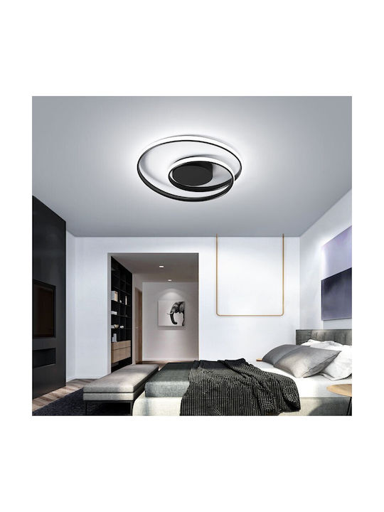 Home Lighting Lici Ceiling Light 50cm Black with Integrated LED