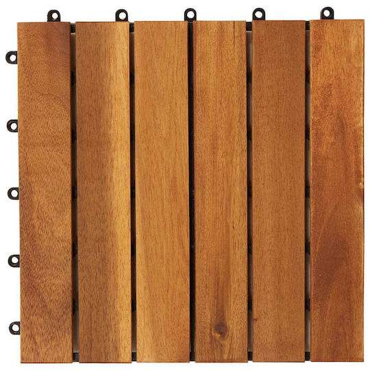 vidaXL Material for Garden Flooring from Wood 30x30cm 10 Pieces