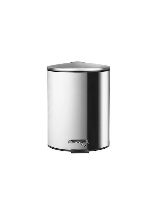Coș De Gunoi De Baie Classic Inox Cu Închidere Silențioasă 5 L Mat Inox