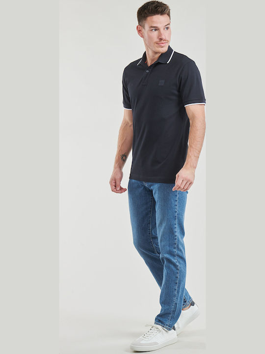 Herrenblusen Polo T-Shirt in Marineblau