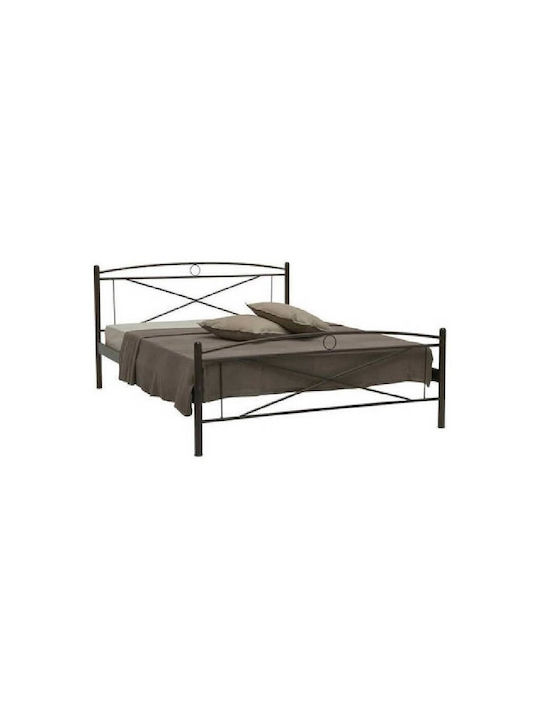 Chios Bett Doppel Metall Rostfrei Für Matratze 150x200cm