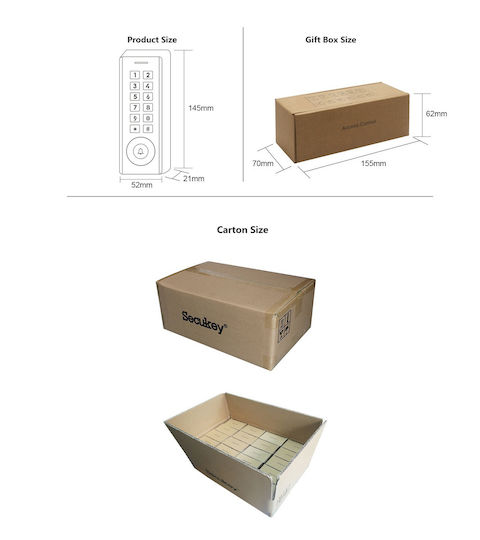 Secukey Wifi Access Control for Access with Code and Card