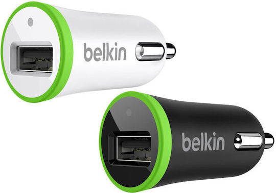 Belkin Încărcător Auto 10W cu un Port 1xUSB Culoare Albă