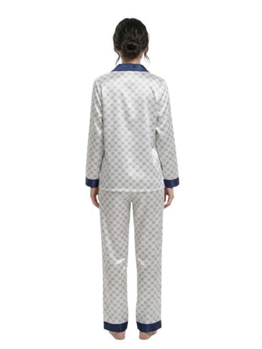 Soccus Set Pijamale Dama De Vară Alb