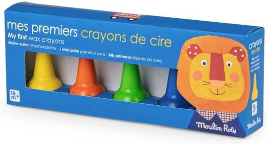 Moulin Roty Σετ Κηρομπογιές με 5 Χρώματα