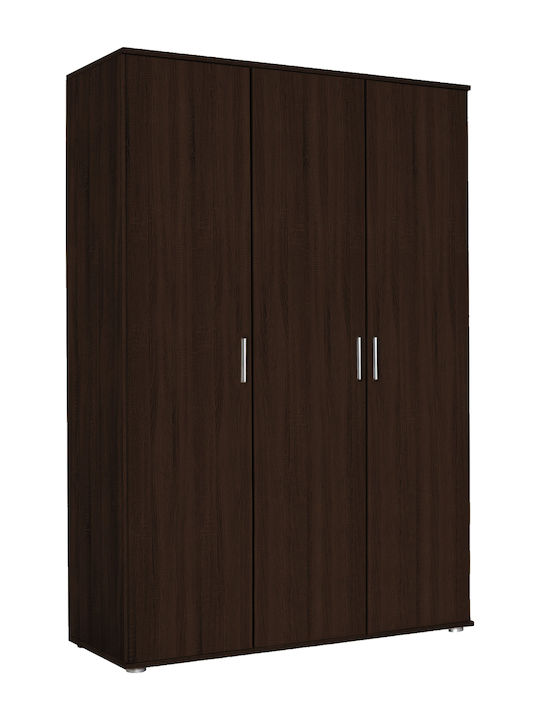 Wilson 3D Τρίφυλλη Ντουλάπα Wenge 90x45x180cm