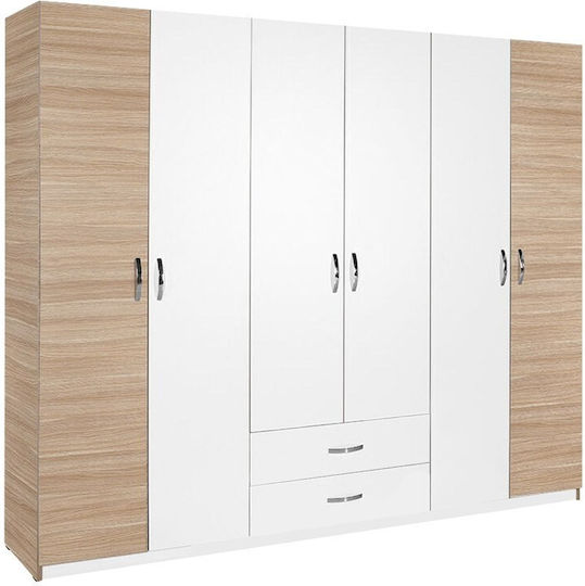 Sechs Türen Dormie 206x52x213cm White Shade
