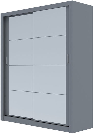 Reflex Δίφυλλη Ντουλάπα με Καθρέπτη 180x60x215cm Reflex Δίφυλλη Ντουλάπα με Καθρέπτη 180x60x215cm
