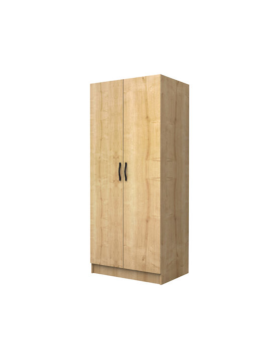 Doppeltür Kleiderschrank Vivian Natural Beech 80x51.8x181cm