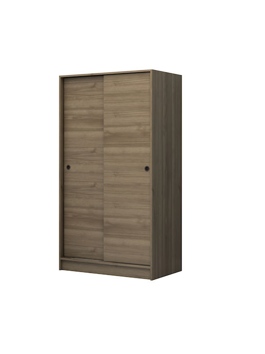 Doppeltür Kleiderschrank Schieben Regio Walnut 100x60x181cm