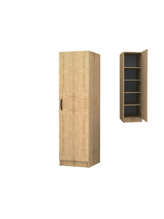 Single Door Wardrobe Victoria Natural Beech 50x60x181cm