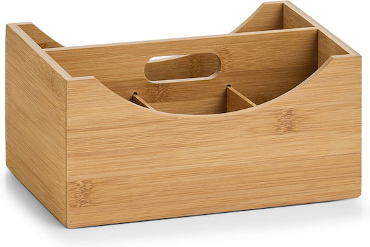 Hölzernes Aufbewahrungsbox mit Deckel Beiges 25x18x12cm