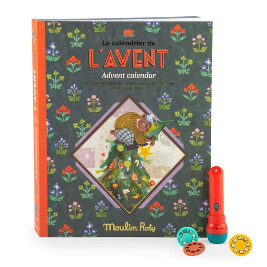 Advent Calendar Lantern 23 Story Discs Minouchkas Moulin Roty