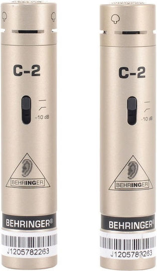 Behringer C-2 Σετ Πυκνωτικό Μικρόφωνο XLR Shock Mounted για Φωνητικά