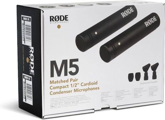 Rode M5-MP Σετ Πυκνωτικό Μικρόφωνο XLR Shock Mounted για Studio