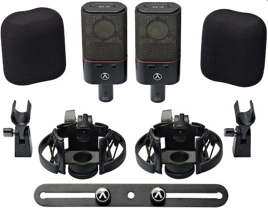Austrian Audio OC818 Dual Set Plus Комплект Кондензаторен Микрофон XLR Шоково монтиран за Студио в Черен Цвят