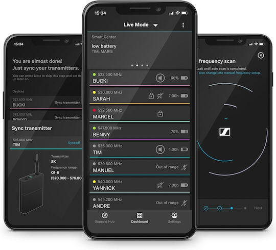 Sennheiser EW-D 835-S Σετ Ασύρματο Δυναμικό Μικρόφωνο Χειρός για Φωνητικά R4-9