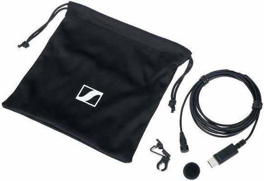 Sennheiser XS Lav Mobile Кондензатор (Малка диафрагма) Микрофон Πέτου, Clip On Журналистически в Черен Цвят