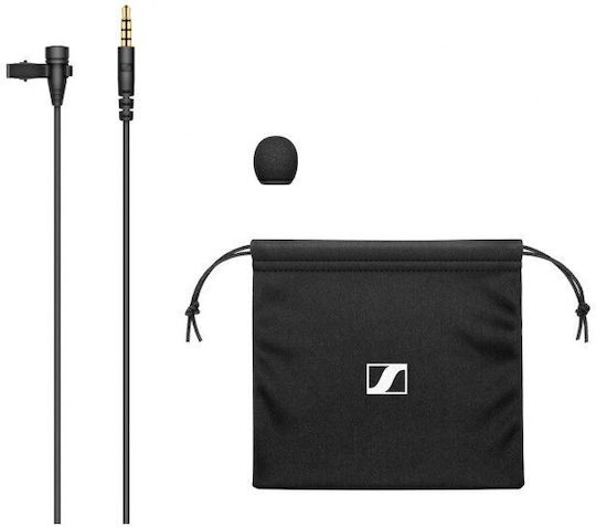 Sennheiser XS Lav Mobile Кондензатор (Малка диафрагма) Микрофон Πέτου, Clip On Журналистически в Черен Цвят