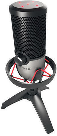 Cherry UM 6.0 Advanced Πυκνωτικό Μικρόφωνο USB Επιτραπέζιο, Shock Mounted