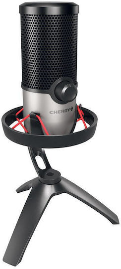 Cherry UM 6.0 Advanced Πυκνωτικό Μικρόφωνο USB Επιτραπέζιο, Shock Mounted