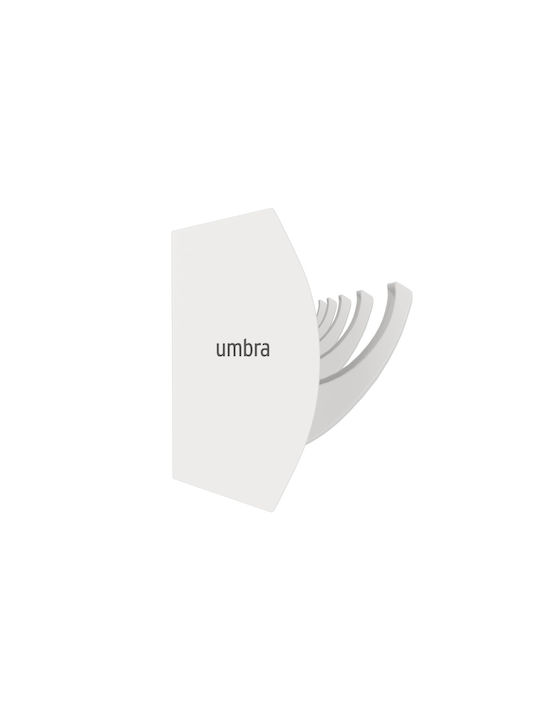 Umbra Wall Hanger Flip 5 Wooden 5 Hooks White 50.8x2.5x7.6cm