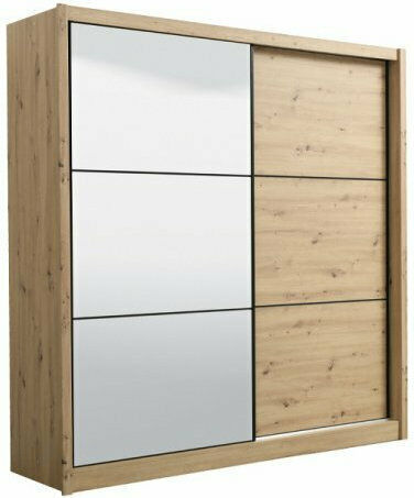 Ușă dublă Glisare cu Oglindă Navara 215 213.4x61x215cm Og Artisan Oak Ușă dublă Glisare cu Oglindă Navara 215 213.4x61x215cm Og Artisan Oak