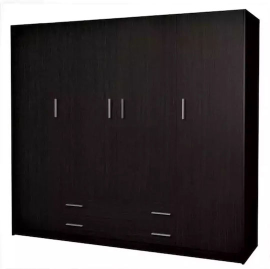 Τετράφυλλη Ντουλάπα 200x60x180cm Τετράφυλλη Ντουλάπα 200x60x180cm
