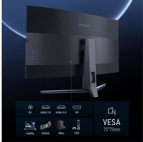 Koorui G3221SC VA HDR Curved Gaming Monitor 31.5" QHD 2560x1440 170Hz