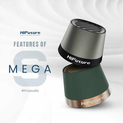 HiFuture Mega S Bluetooth Колона 5W с Живот на Батерията до 10 Часа Зелена