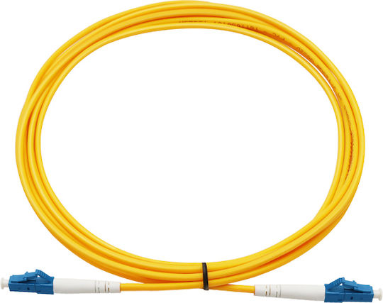 Optic Καλώδιο Οπτικής Ίνας LC/UPC-LC/UPC 5m Κίτρινο 10τμχ