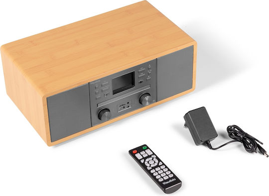 Audizio Ηχοσύστημα 2.0 Avola 102.291 με CD Player, WiFi και Bluetooth Καφέ