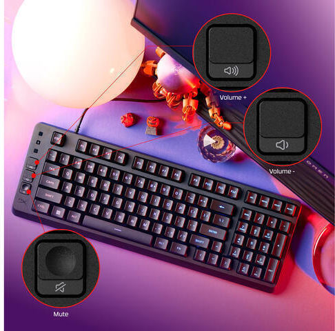 HP Eve 1800 Gaming Keyboard with RGB Lighting English US