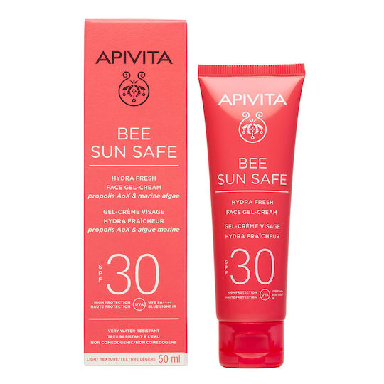Apivita Bee Sun Safe Hydra Αδιάβροχο Αντηλιακό Gel Προσώπου SPF30 50ml