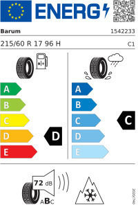 Barum Runflat 215/60R17 96H Автомобилна Гума Всесезонна За Пътнически Автомобил