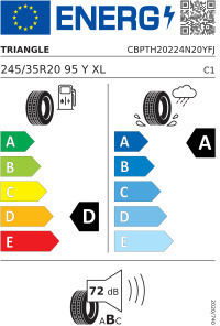 Triangle Runflat 245/35R20 95Y Anvelopă Auto De Vară